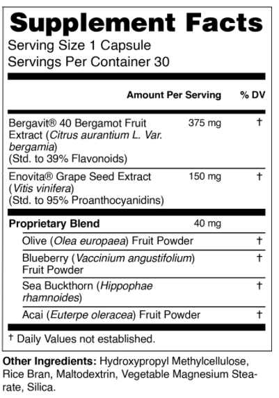 Heart Fruits Supplement Facts